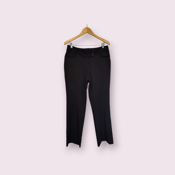 Rafaella Women's Black Stretch Curvy Fit Bootcut‎  Slacks Pants Size 10 - Picture 1 of 8